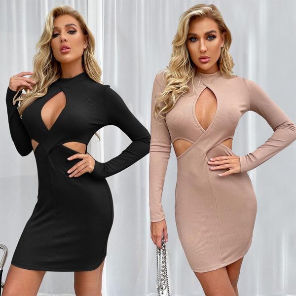 casual dresses 2021 autumn winter hollow out mini dress women long sleeve temperament high collar evening party, Black;gray
casual dresses 2021 autumn winter hollow out mini dress women long sleeve temperament high collar evening party, Black;gray