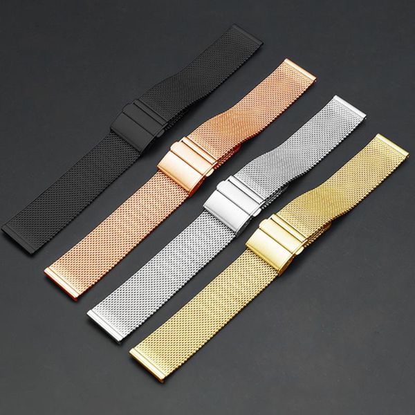 watch bands quick release strap milanese folding clasp stainless steel band replacement 16mm 18mm 20mm 22mm 24mm, Black;brown
watch bands quick release strap milanese folding clasp stainless steel band replacement 16mm 18mm 20mm 22mm 24mm, Black;brown