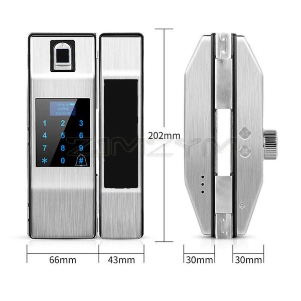 glass door hd lcd screen fingerprint password locksingle/double opening sliding with doorbell smart electronic lock home control
glass door hd lcd screen fingerprint password locksingle/double opening sliding with doorbell smart electronic lock home control