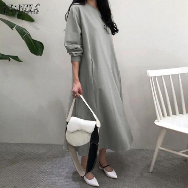 casual dresses elegant o neck robe women's autumn sundress 2022 long sleeve maxi vestidos female solid hoodies plus size, Black;gray
casual dresses elegant o neck robe women's autumn sundress 2022 long sleeve maxi vestidos female solid hoodies plus size, Black;gray