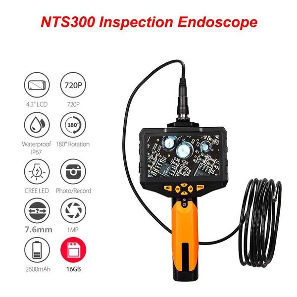 cameras 7.6mm eyoyo nts300 4.3" lcd display monitor 1m/3m snake inspection 6 leds borescope 16gb tube
cameras 7.6mm eyoyo nts300 4.3" lcd display monitor 1m/3m snake inspection 6 leds borescope 16gb tube