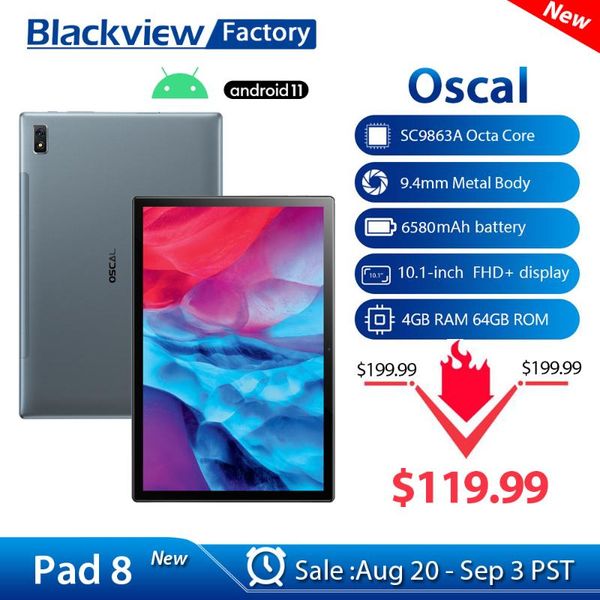 tablet pc blackview oscal pad 8 10.1" android 11 1920x1200 4gb+64gb sc9863a octa core 4g network ai speed-up tablets 6580mah
tablet pc blackview oscal pad 8 10.1" android 11 1920x1200 4gb+64gb sc9863a octa core 4g network ai speed-up tablets 6580mah