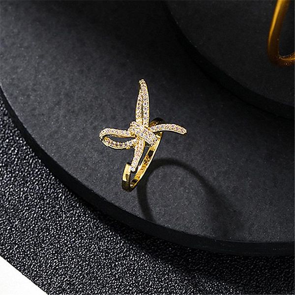 cluster rings luxury zirconia bowknot women golden jewelry adjustable open tail ring gift bague bijoux, Golden;silver
cluster rings luxury zirconia bowknot women golden jewelry adjustable open tail ring gift bague bijoux, Golden;silver