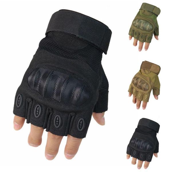 sports gloves tactical hard knuckle half finger / fingerless for hiking training hunting fishing racing cycling men's, Black
sports gloves tactical hard knuckle half finger / fingerless for hiking training hunting fishing racing cycling men's, Black