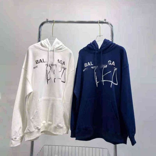 2022 factory wholesale new trendy + letter art signature print loose casual hooded long sleeve terry couple's sweater, Black
2022 factory wholesale new trendy + letter art signature print loose casual hooded long sleeve terry couple's sweater, Black