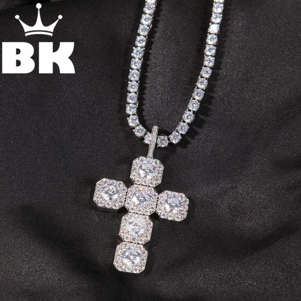 king rock sugar cross pendant necklace hip hop full iced out cubic zirconia gold sliver cz stone necklaces, Silver
king rock sugar cross pendant necklace hip hop full iced out cubic zirconia gold sliver cz stone necklaces, Silver