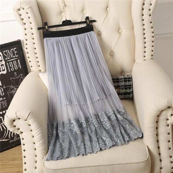 skirts summer autumn women mesh skirt vintage floral lace female elegant high waist pleated long midi tulle saia sf1046, Black
skirts summer autumn women mesh skirt vintage floral lace female elegant high waist pleated long midi tulle saia sf1046, Black