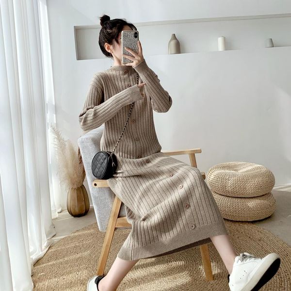 casual dresses wavsiyier jumper autumn woman thick knitted korean style warm winter pollover 2021 sweater dress women solid, Black;gray
casual dresses wavsiyier jumper autumn woman thick knitted korean style warm winter pollover 2021 sweater dress women solid, Black;gray