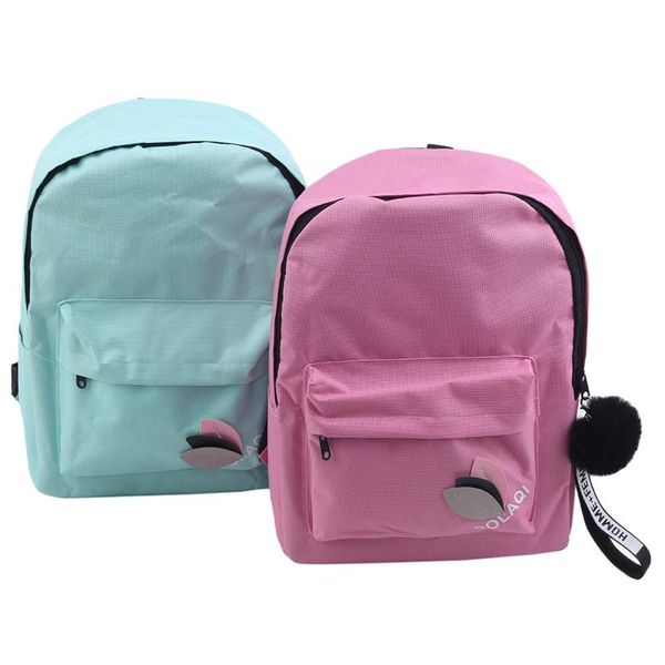solid backpack girl school bags for teenage college wind women schoolbag high student bag black nylon printing
solid backpack girl school bags for teenage college wind women schoolbag high student bag black nylon printing