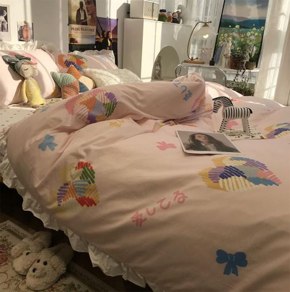 fairyfair sweet heart bedding set girl 1.2 1.5 1.8,lovely cotton twin full home textile bed sheet pillow case duvet cover sets
fairyfair sweet heart bedding set girl 1.2 1.5 1.8,lovely cotton twin full home textile bed sheet pillow case duvet cover sets