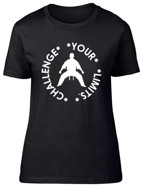 challenge your limits karate martial arts judo ladies womens fitted t-shirt, White;black
challenge your limits karate martial arts judo ladies womens fitted t-shirt, White;black