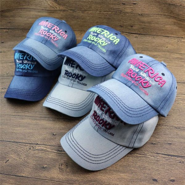 denim baseball cap men's and women's letters embroidered outdoor leisure sports fashion sunshade, Blue;gray
denim baseball cap men's and women's letters embroidered outdoor leisure sports fashion sunshade, Blue;gray