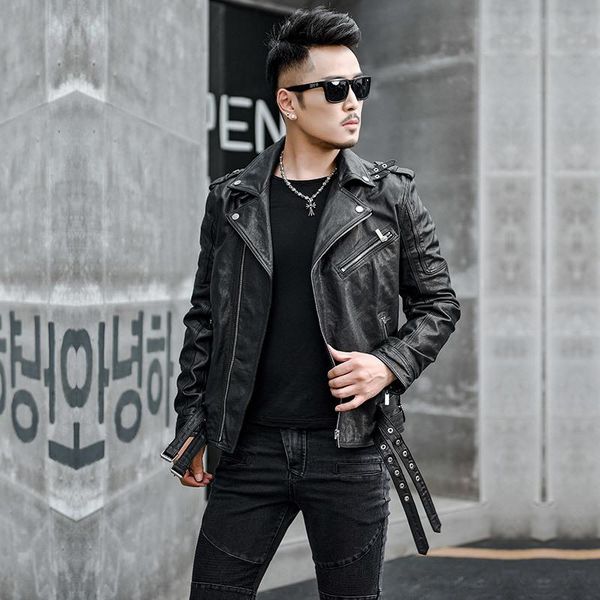 men's leather & faux 100 real sheepskin coat men autumn spring jacket man clothes 2021 streetwear moto biker genuine outwear 15, Black
men's leather & faux 100 real sheepskin coat men autumn spring jacket man clothes 2021 streetwear moto biker genuine outwear 15, Black