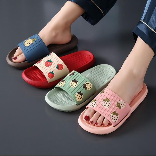 slippers cartoon fruits strawberry women men casual summer beach slides thick soled indoor home sandals girls bathe shoes, Black
slippers cartoon fruits strawberry women men casual summer beach slides thick soled indoor home sandals girls bathe shoes, Black
