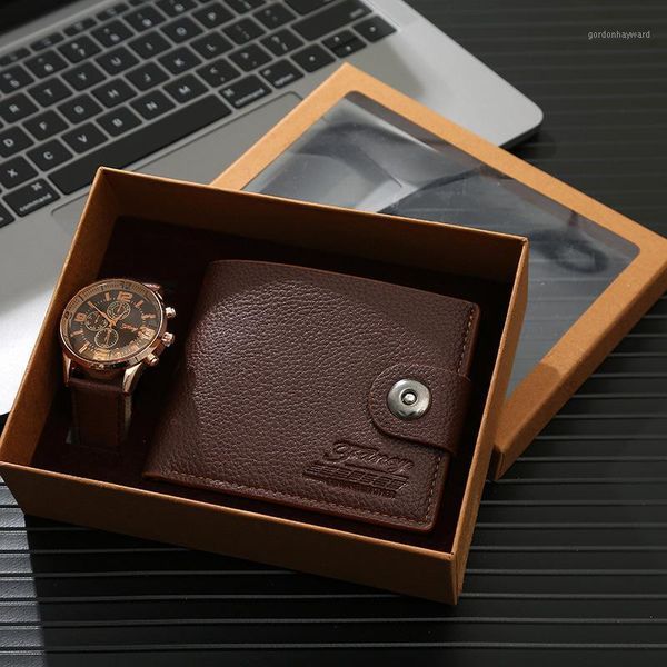 wristwatches high-end business gift belt watch two-piece creative box father's day for boyfriend birthday wallet, Slivery;brown
wristwatches high-end business gift belt watch two-piece creative box father's day for boyfriend birthday wallet, Slivery;brown