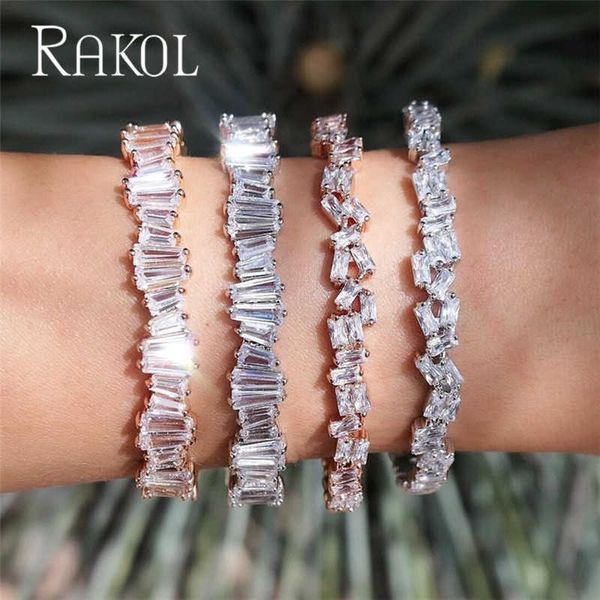 rakol fashion baguette aaa cubic zirconia cuff bracelet bangle for man women copper base gold color thick jewelry q0717, Black
rakol fashion baguette aaa cubic zirconia cuff bracelet bangle for man women copper base gold color thick jewelry q0717, Black
