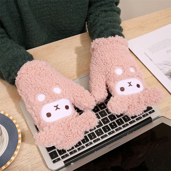 winter warm hanging neck plush cute cloth cartoon thickened cycling outdoor korean version finger wrap women's gloves, Black
winter warm hanging neck plush cute cloth cartoon thickened cycling outdoor korean version finger wrap women's gloves, Black