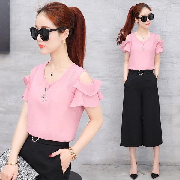 women's blouses & shirts off shoulder women spring summer style chiffon lady casual ruffles sleeve, White
women's blouses & shirts off shoulder women spring summer style chiffon lady casual ruffles sleeve, White