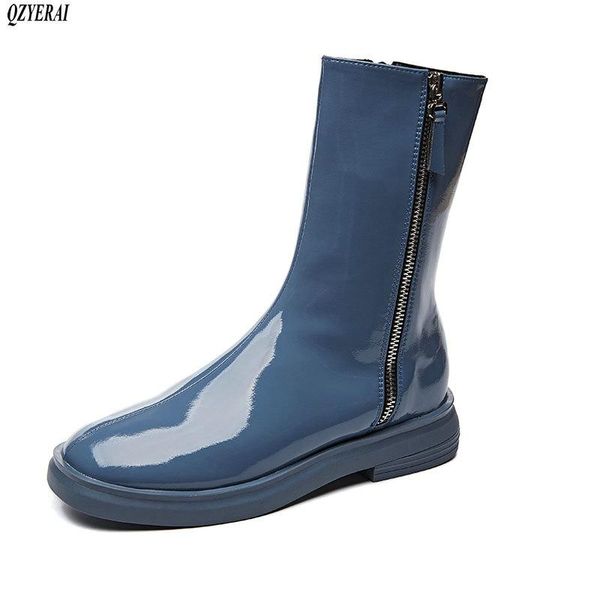 boots 2021 autumn genuine leather women's knight mirror flash fashion shoes european scooter boot, Black
boots 2021 autumn genuine leather women's knight mirror flash fashion shoes european scooter boot, Black