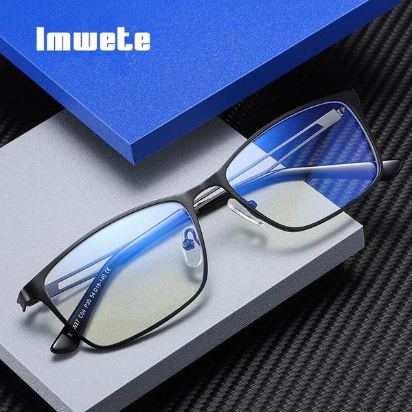 fashion sunglasses frames imwete computer eyeglasses men anti blue light glasses square metal eyewear women retro clear lens half spectacles, Black
fashion sunglasses frames imwete computer eyeglasses men anti blue light glasses square metal eyewear women retro clear lens half spectacles, Black
