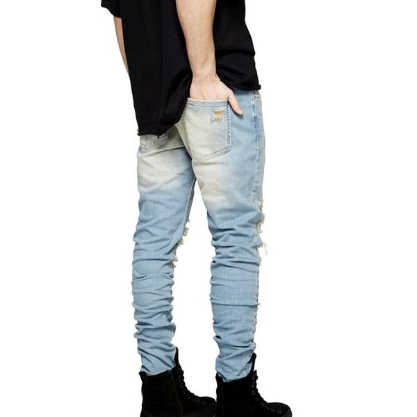 men's jeans men ripped for holes casual street pants hombre personality stretch denim spring autumn, Blue
men's jeans men ripped for holes casual street pants hombre personality stretch denim spring autumn, Blue