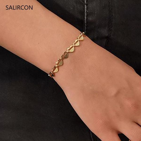 salircon kpop charm simple hollow heart bracelet for women boho minimalism gold color bracelets on hand fashion jewelry gift, Golden;silver
salircon kpop charm simple hollow heart bracelet for women boho minimalism gold color bracelets on hand fashion jewelry gift, Golden;silver