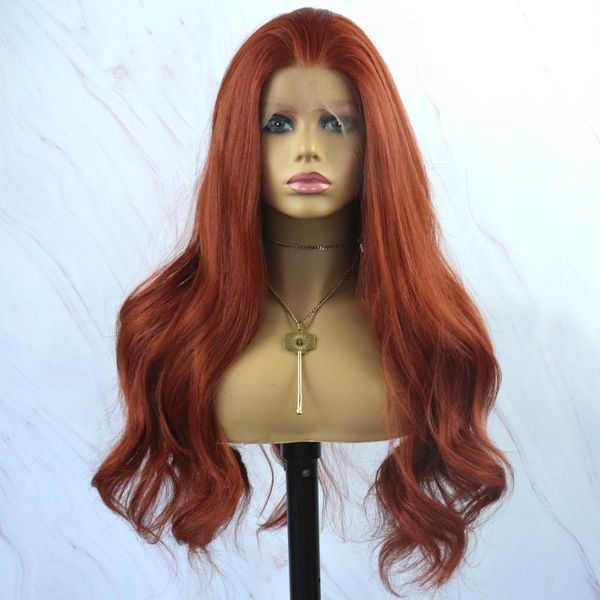 synthetic wigs beautiful diary long loose wavy hair futura copper red t part heat resistant lace front wig, Black
synthetic wigs beautiful diary long loose wavy hair futura copper red t part heat resistant lace front wig, Black