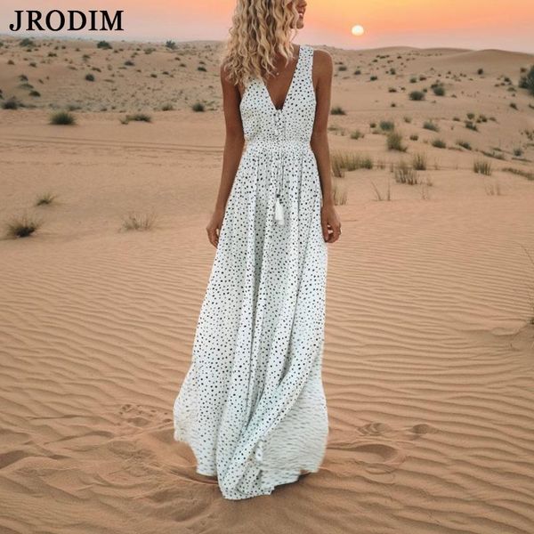 casual dresses jrodim boho dot print maxi women deep v neck party dress elegant tassel design long 2021 beachdress, Black;gray
casual dresses jrodim boho dot print maxi women deep v neck party dress elegant tassel design long 2021 beachdress, Black;gray