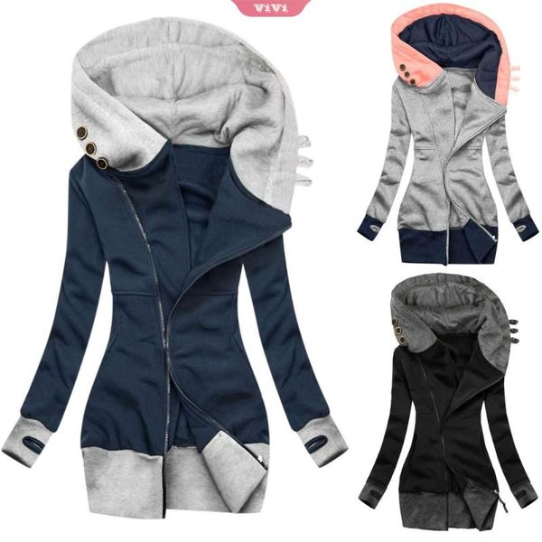 women's trench coats 2021 jacket women's autumn and winter solid color hooded long-sleeved loose pocket zipper ladies coat, Tan;black
women's trench coats 2021 jacket women's autumn and winter solid color hooded long-sleeved loose pocket zipper ladies coat, Tan;black