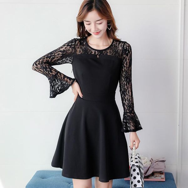 casual dresses spring autumn nice women red dress lace patchwork long sleeve korean ruffles elegant lady streetwear slim, Black;gray
casual dresses spring autumn nice women red dress lace patchwork long sleeve korean ruffles elegant lady streetwear slim, Black;gray