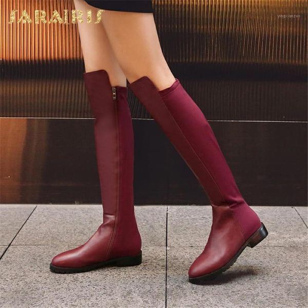 boots sarairis 2021 fashion large size 43 thick heels elegant women shoes zipper patchwork knee high riding boot lady1, Black
boots sarairis 2021 fashion large size 43 thick heels elegant women shoes zipper patchwork knee high riding boot lady1, Black