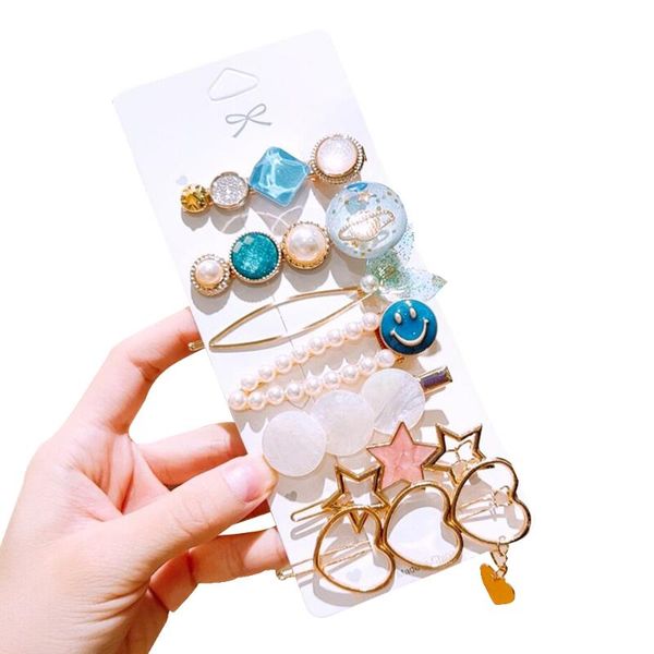 hair accessories 7/8pcs pins baby clips for women fashion geometric pearl barrettes hairpins headwear girl, Slivery;white
hair accessories 7/8pcs pins baby clips for women fashion geometric pearl barrettes hairpins headwear girl, Slivery;white