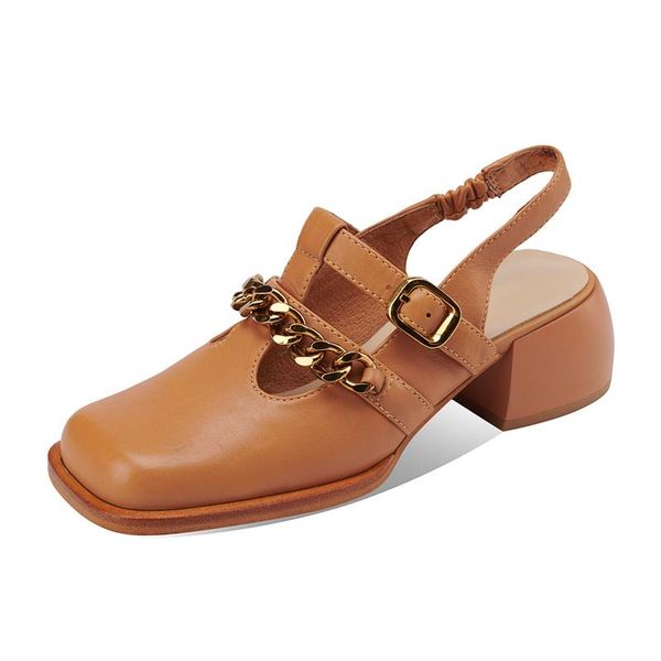 sandals genuine cow leather women square toe metal decoration elastic band chunky heel ladies vintage shoes with chains p28p, Black
sandals genuine cow leather women square toe metal decoration elastic band chunky heel ladies vintage shoes with chains p28p, Black