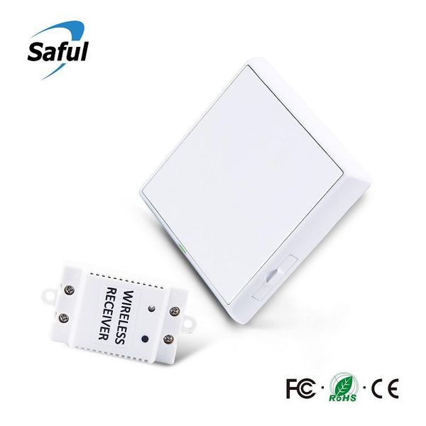 smart home control saful 433mhz white wireless remote switch 1 gang way push button waterproof wall for light
smart home control saful 433mhz white wireless remote switch 1 gang way push button waterproof wall for light