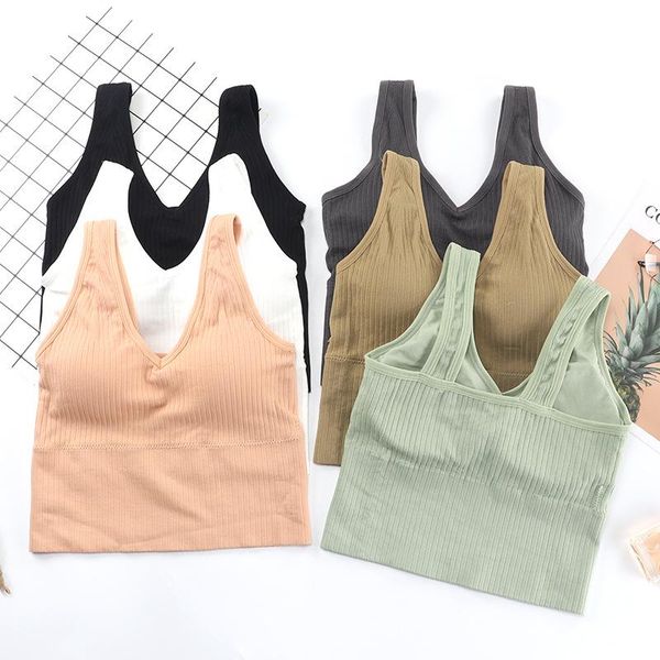 bustiers & corsets women seamless camisoles street v neck beauty back fitness tube underwear bralette casual workout bra knitted, Black;white
bustiers & corsets women seamless camisoles street v neck beauty back fitness tube underwear bralette casual workout bra knitted, Black;white