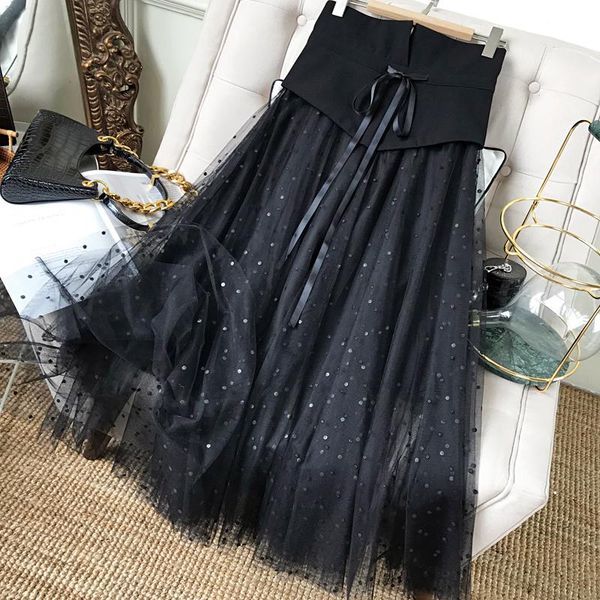 skirts womens 2021 elegant dot mesh wide high waist vintage black tulle pleated mid long lace up ins
skirts womens 2021 elegant dot mesh wide high waist vintage black tulle pleated mid long lace up ins