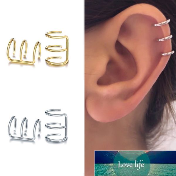 minimalis 3 lapisan manset telinga trendi punk non tindik telinga tulang rawan klip pada anting untuk wanita mode perhiasan kolczyki, Silver
minimalis 3 lapisan manset telinga trendi punk non tindik telinga tulang rawan klip pada anting untuk wanita mode perhiasan kolczyki, Silver