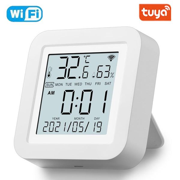 smart home control tuya wifi temperature humidity sensor indoor hygrometer thermometer with lcd display real time update usb charge
smart home control tuya wifi temperature humidity sensor indoor hygrometer thermometer with lcd display real time update usb charge