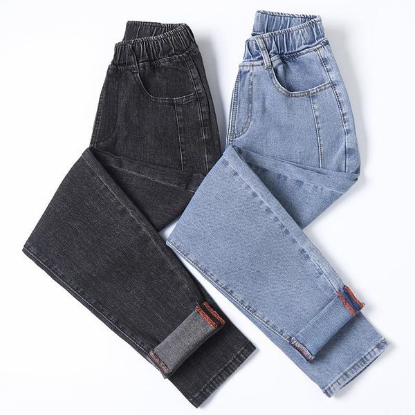 women's jeans women for elastic waist loose comfortable plus size -5xl simple cotton female harlan denim pants, Blue
women's jeans women for elastic waist loose comfortable plus size -5xl simple cotton female harlan denim pants, Blue