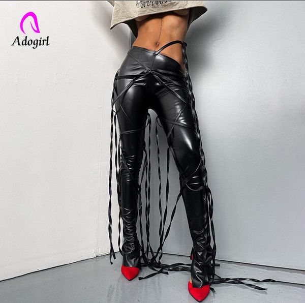 bandage flare pants women ribbons pu leather skinny sling high waist asymmetry solid chic tight trouser fall 2021 outfits women's & cap, Black;white
bandage flare pants women ribbons pu leather skinny sling high waist asymmetry solid chic tight trouser fall 2021 outfits women's & cap, Black;white