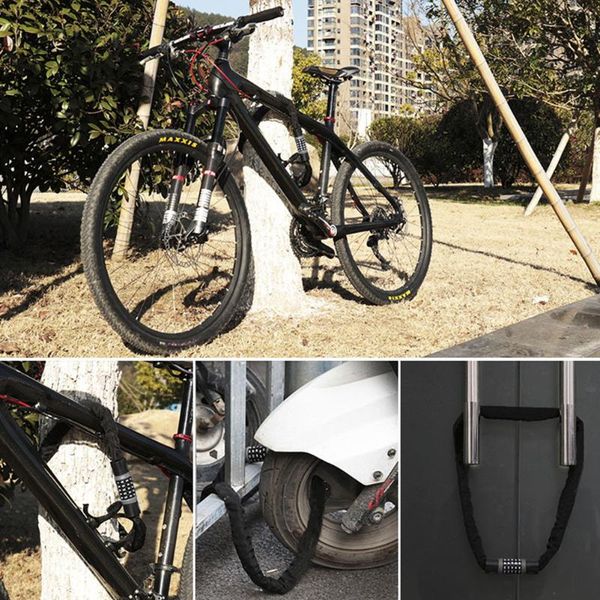 bike locks 5-digit combination bicycle chain protective cover anti theft rustproof universal grills anti-scratch alloy security password
bike locks 5-digit combination bicycle chain protective cover anti theft rustproof universal grills anti-scratch alloy security password