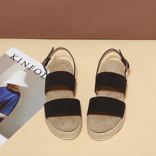 sandals 2021 women summer fashion women's round head comfortable open toe leisure platform shoes large size, Black
sandals 2021 women summer fashion women's round head comfortable open toe leisure platform shoes large size, Black
