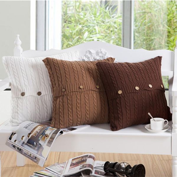 cushion/decorative pillow knitting cushion cover vintage coffee solid case 45cm*45cm living room buttons decorative pillowcase
cushion/decorative pillow knitting cushion cover vintage coffee solid case 45cm*45cm living room buttons decorative pillowcase