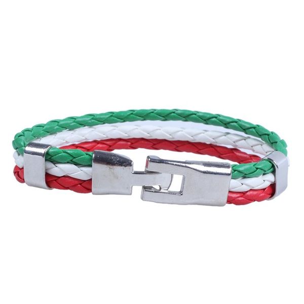 charm bracelets jewelry bracelet, italian flag bangle, leather alloy, for men's women, green white red (width 14 mm, length 23 cm), Golden;silver
charm bracelets jewelry bracelet, italian flag bangle, leather alloy, for men's women, green white red (width 14 mm, length 23 cm), Golden;silver