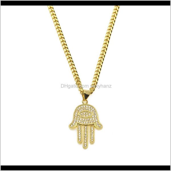 necklaces & pendants jewelry drop delivery 2021 zircon fatima pendant gold color copper material bling crystal luck hand palm necklace chain, Silver
necklaces & pendants jewelry drop delivery 2021 zircon fatima pendant gold color copper material bling crystal luck hand palm necklace chain, Silver