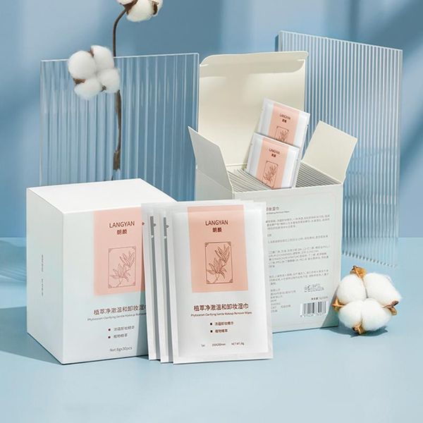 cosmetic bags & cases 30 pieces a box of makeup removal wipes portable disposable face cleaning suitable for travel