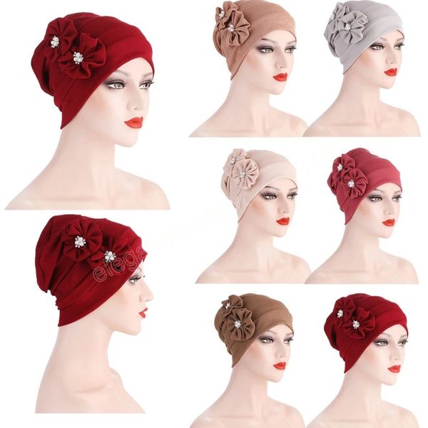 women floral turban hat india cap muslim hiiabs chemo cancer cap flower bonnet beanie skullies elastic bandanas head wrap, Blue;gray
women floral turban hat india cap muslim hiiabs chemo cancer cap flower bonnet beanie skullies elastic bandanas head wrap, Blue;gray