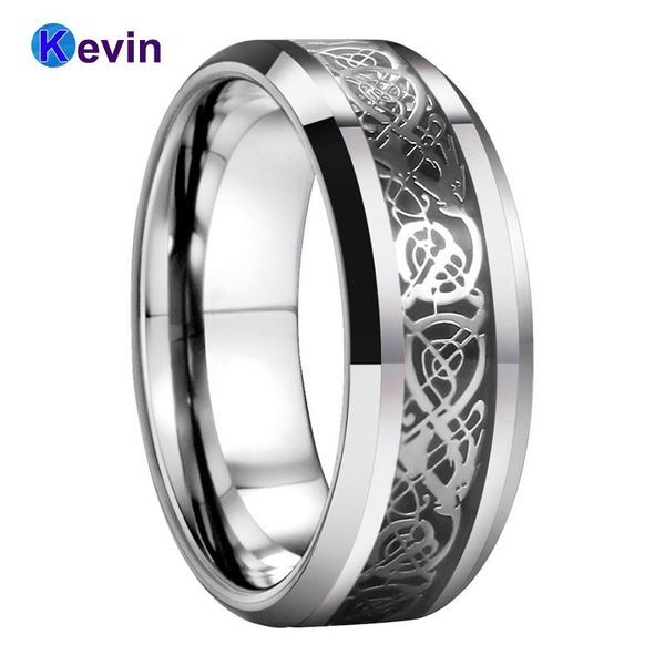 black carbon fiber ring tungsten men women wedding band with steel dragon inlay 8mm comfort fit cluster rings, Golden;silver
black carbon fiber ring tungsten men women wedding band with steel dragon inlay 8mm comfort fit cluster rings, Golden;silver