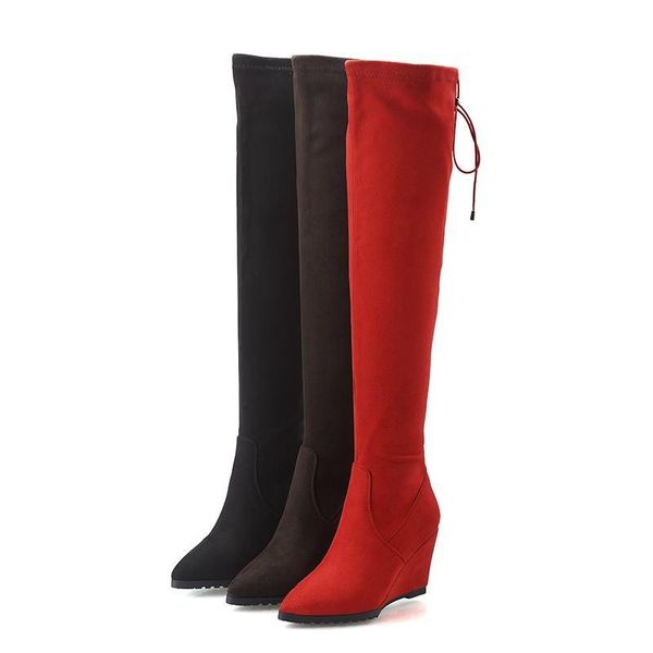 boots qplyxco over the knee autumn shoes wedges high heels women suede pointed toe thigh, Black
boots qplyxco over the knee autumn shoes wedges high heels women suede pointed toe thigh, Black