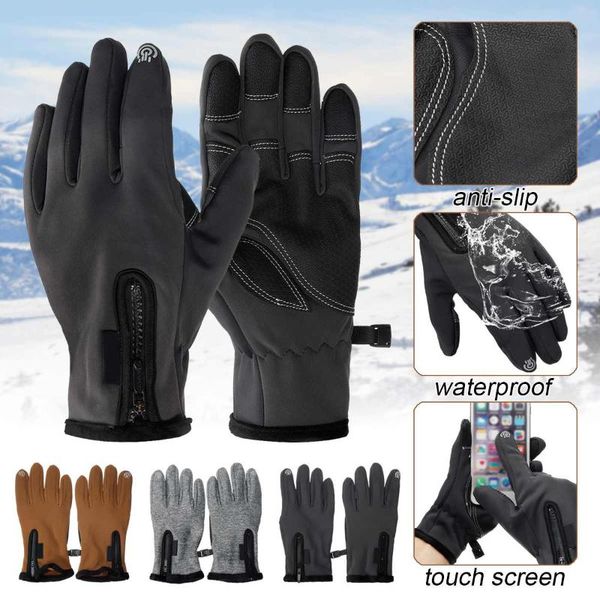 cycling gloves outdoor sports touch screen men driving motorcycle snowboard non-slip ski warm fleece for women, Black
cycling gloves outdoor sports touch screen men driving motorcycle snowboard non-slip ski warm fleece for women, Black